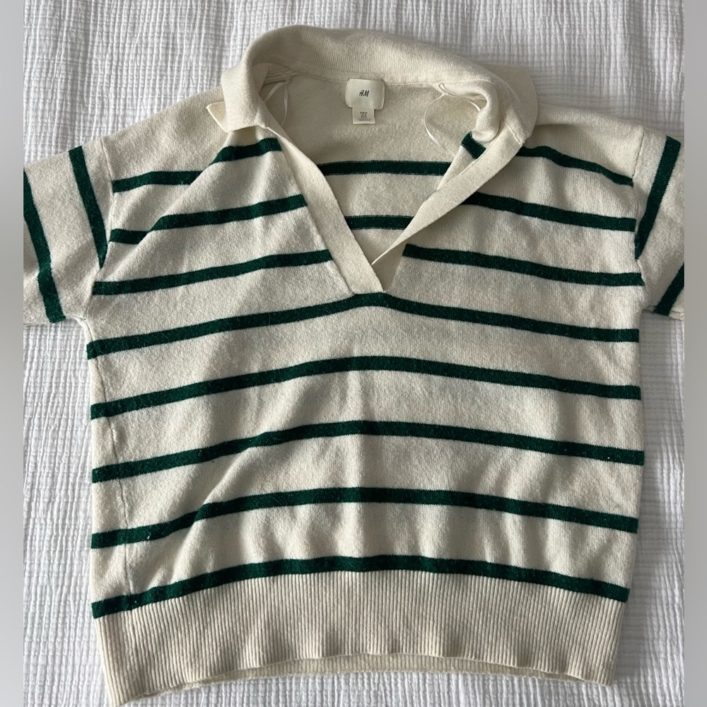 Striped Collar Sweater